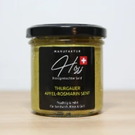 Thurgau Apfel-Rosmarin Senf im Glas