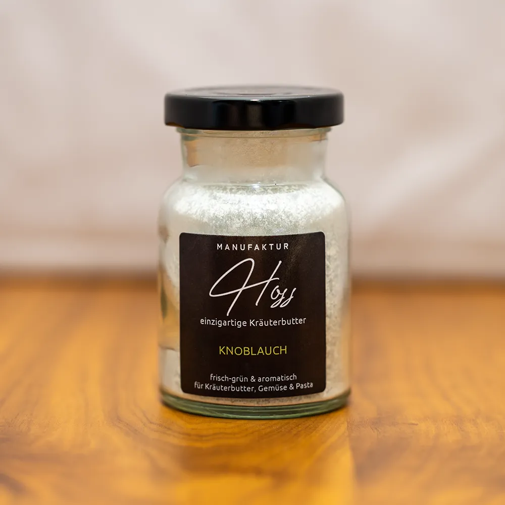 Kräuterbutter mit Knoblauch 50g im Glas