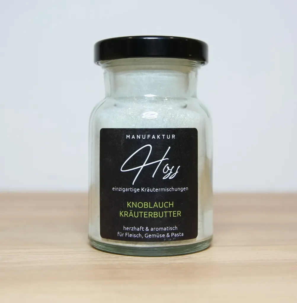Kräuterbutter mit Knoblauch 55g im Glas