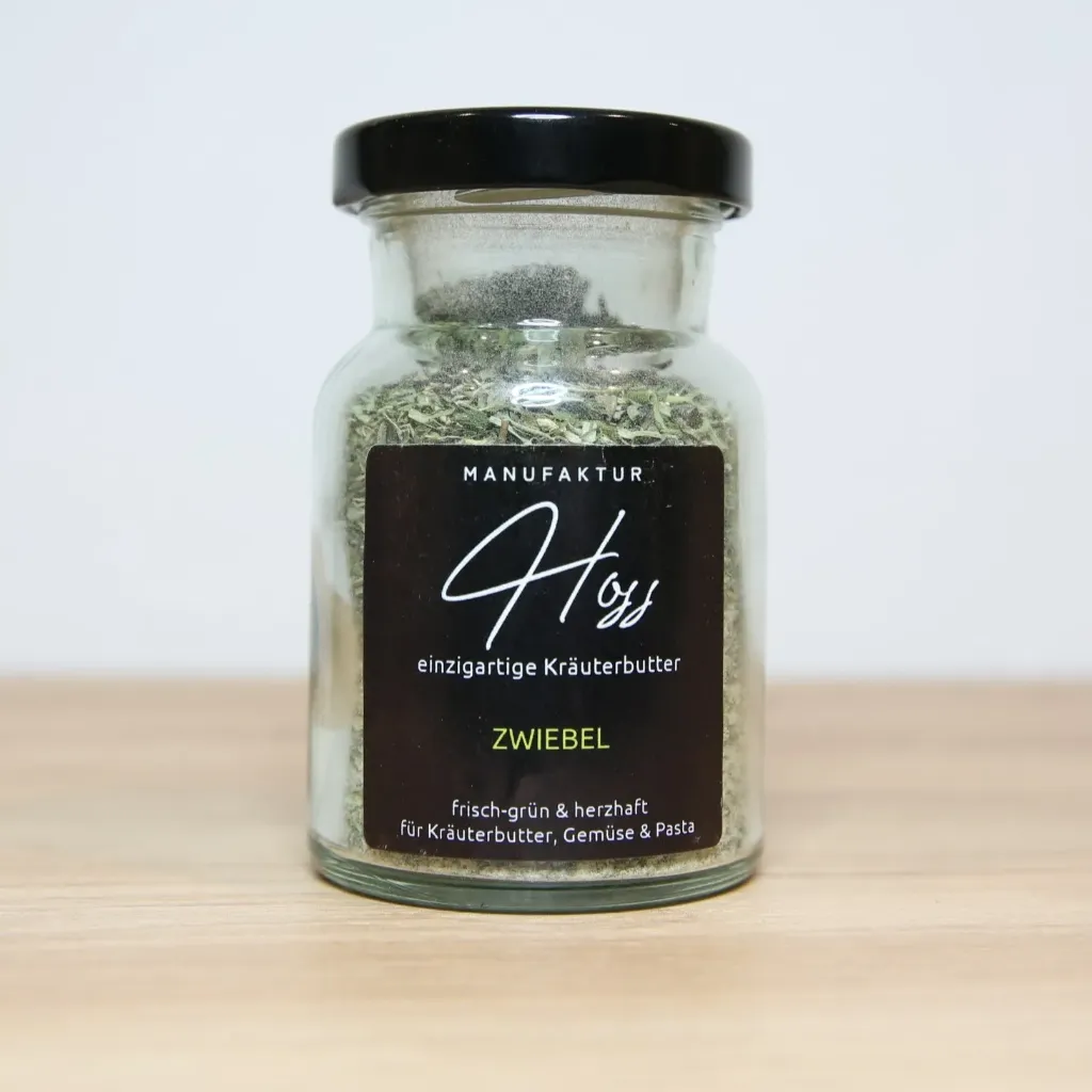Kräuterbutter mit Zwiebel 50g im Glas