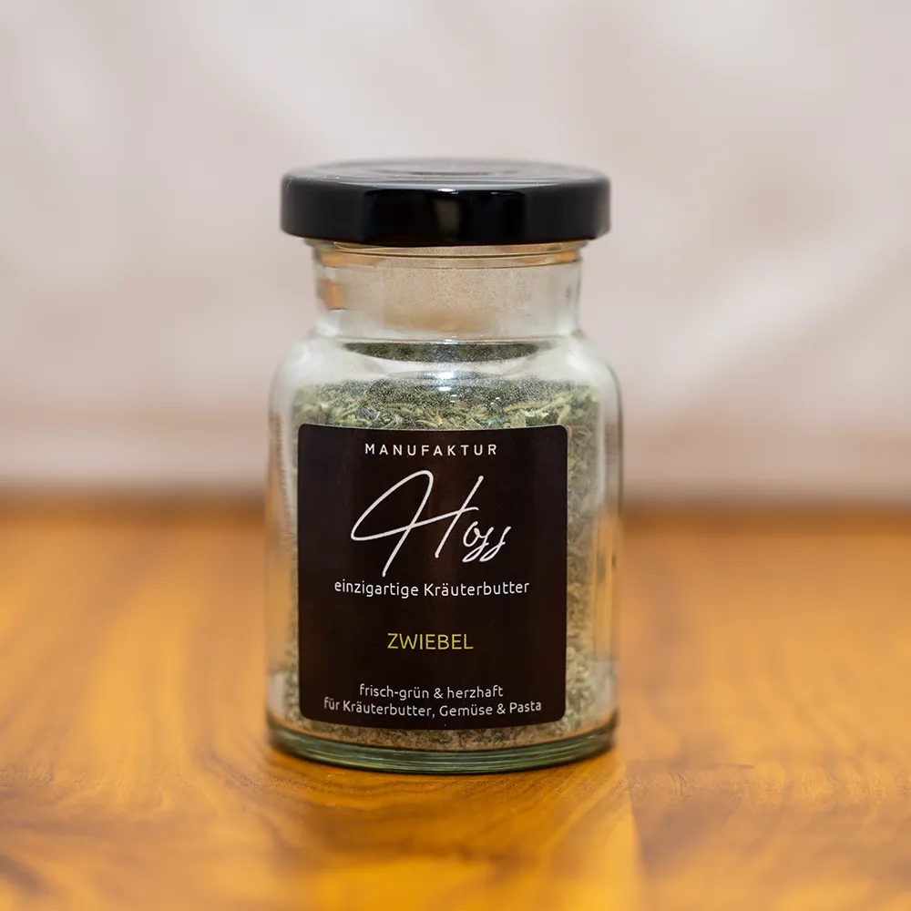 Kräuterbutter mit Zwiebel 50g im Glas