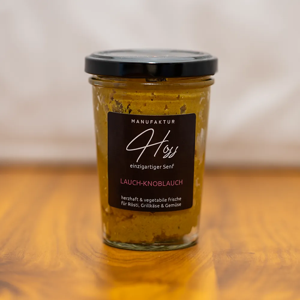 Lauch-Knoblauch Senf 180g im Glas