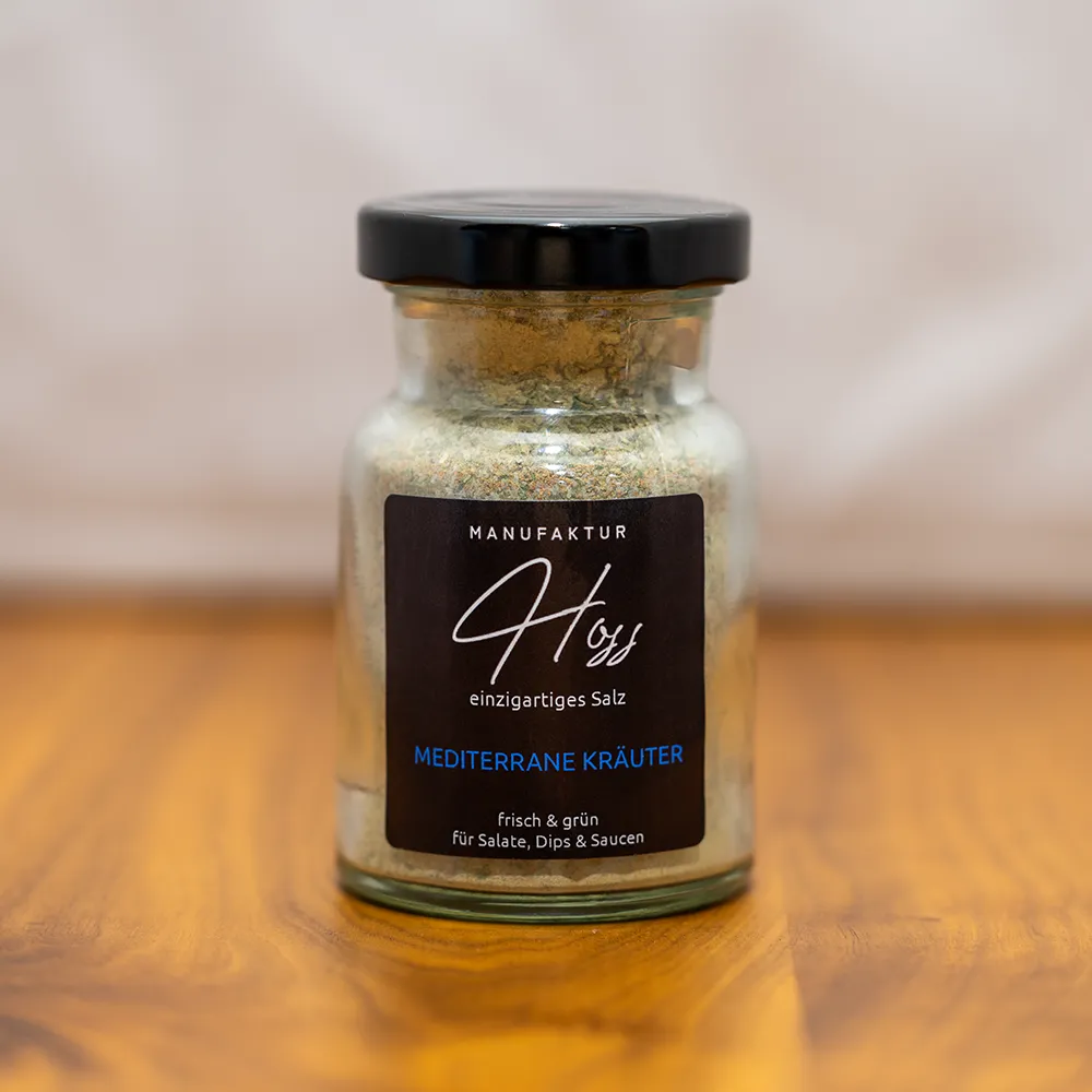 Mediterranes Kräuter Salz 100g Glas