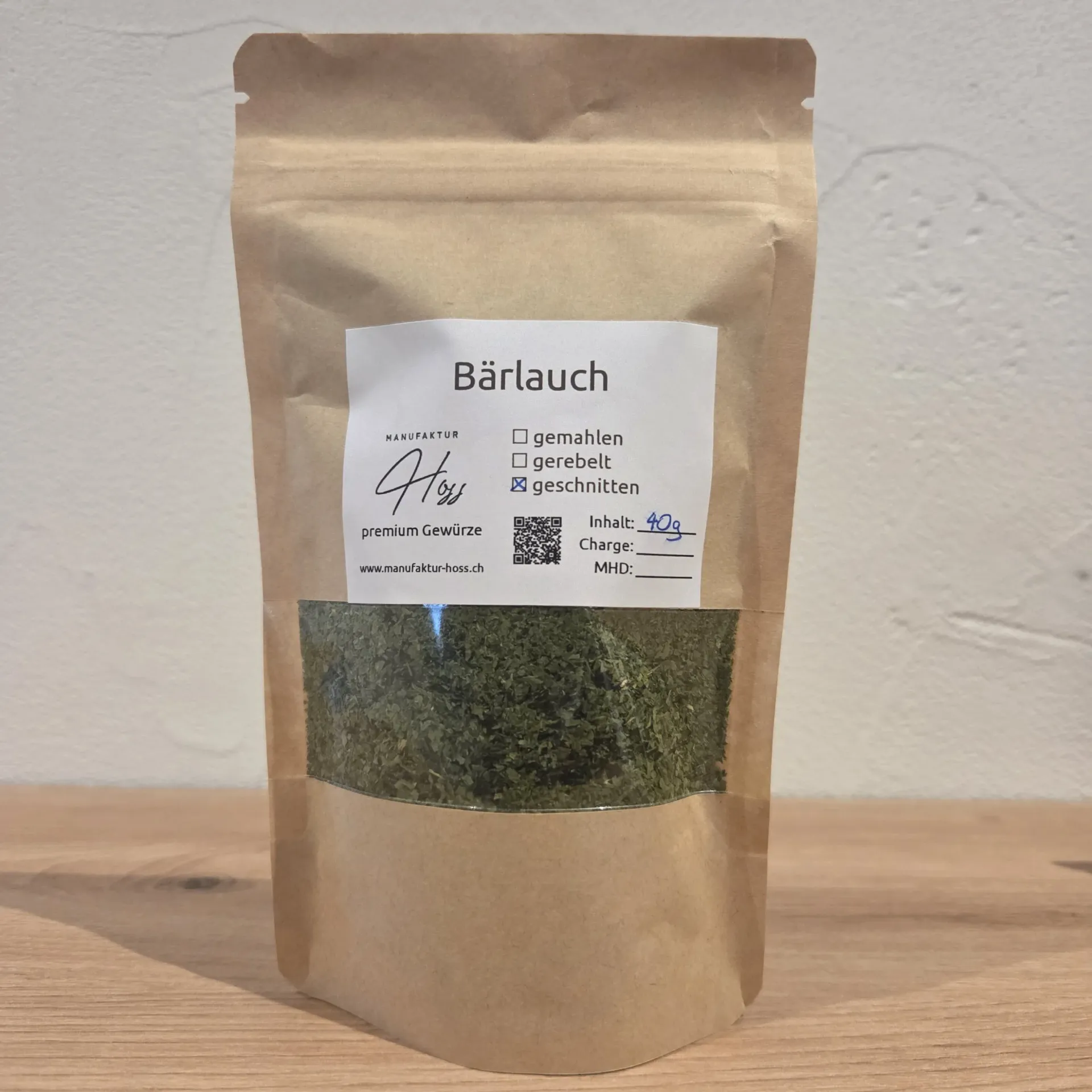 Bärlauch geschnitten