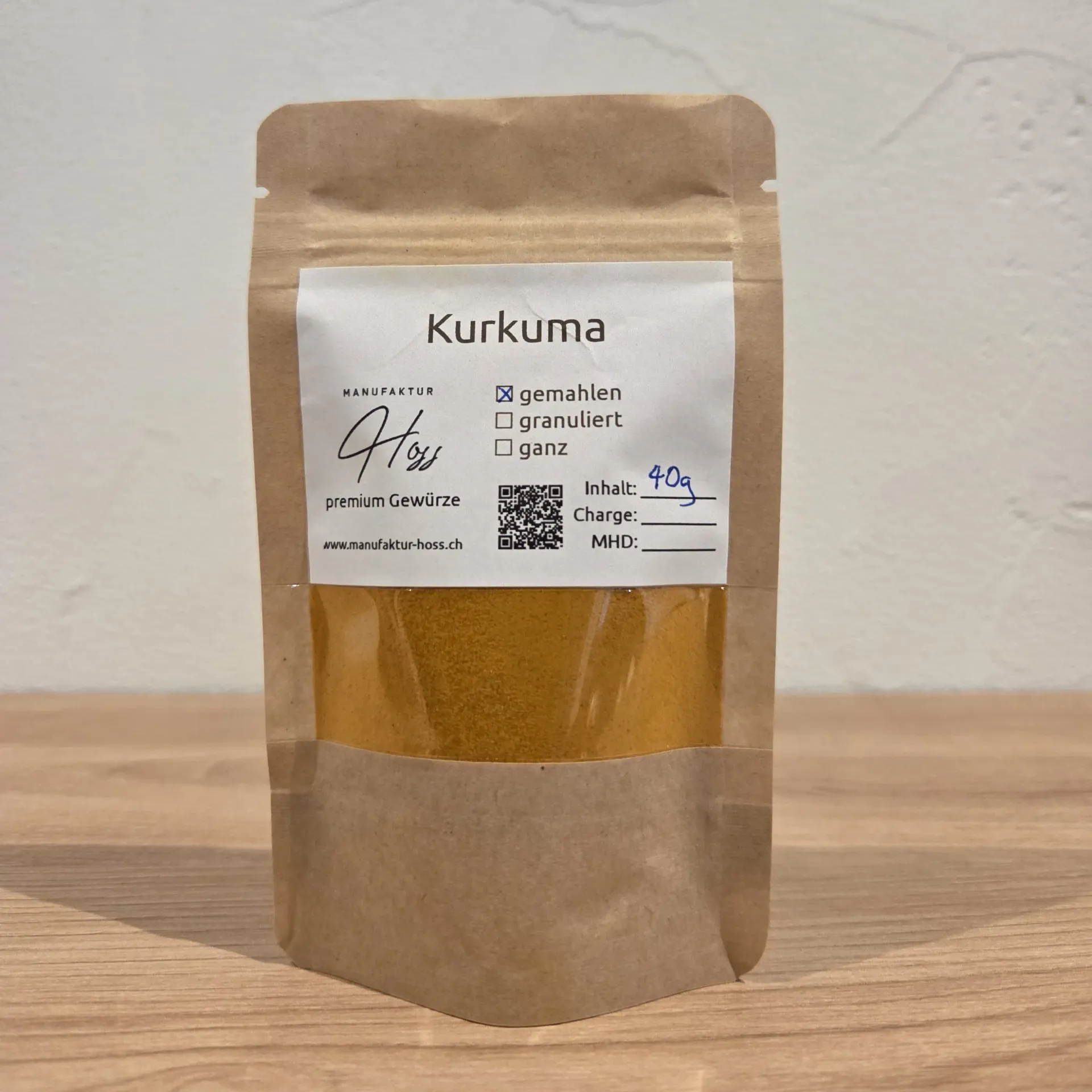 Kurkuma gemahlen