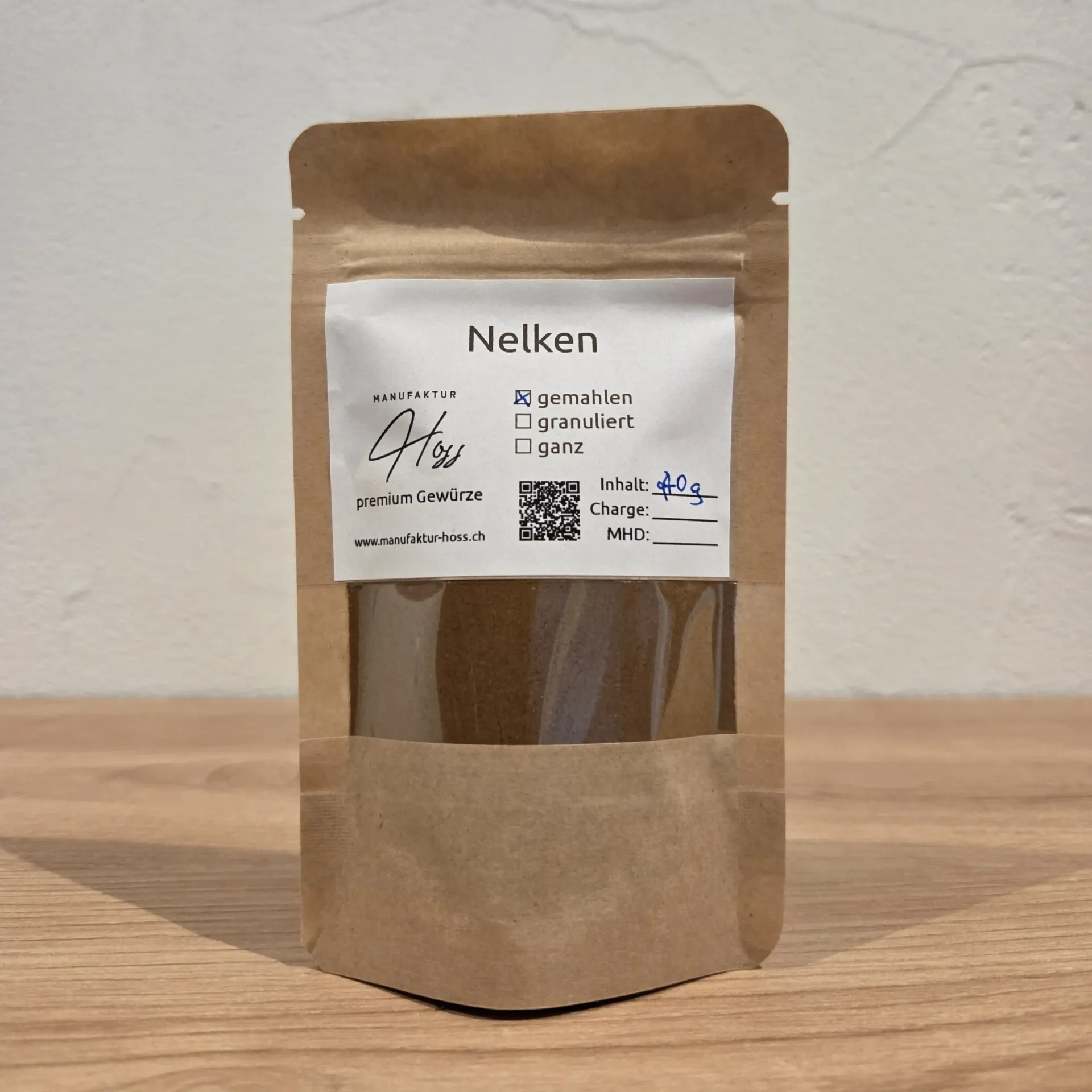 Nelken gemahlen