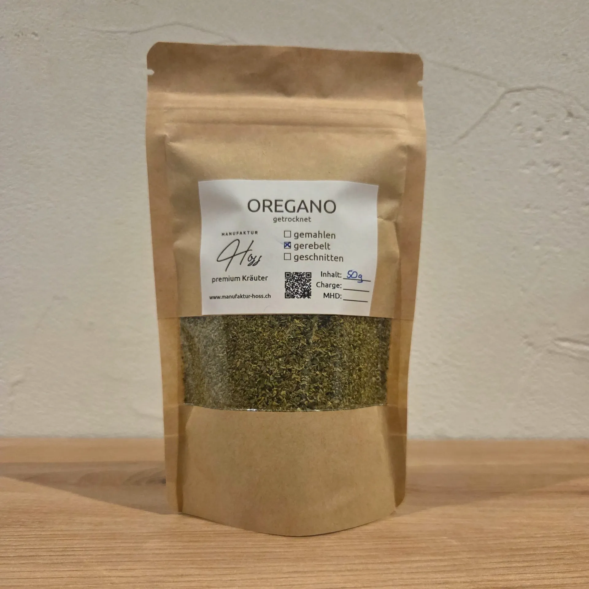 Oregano gerebelt