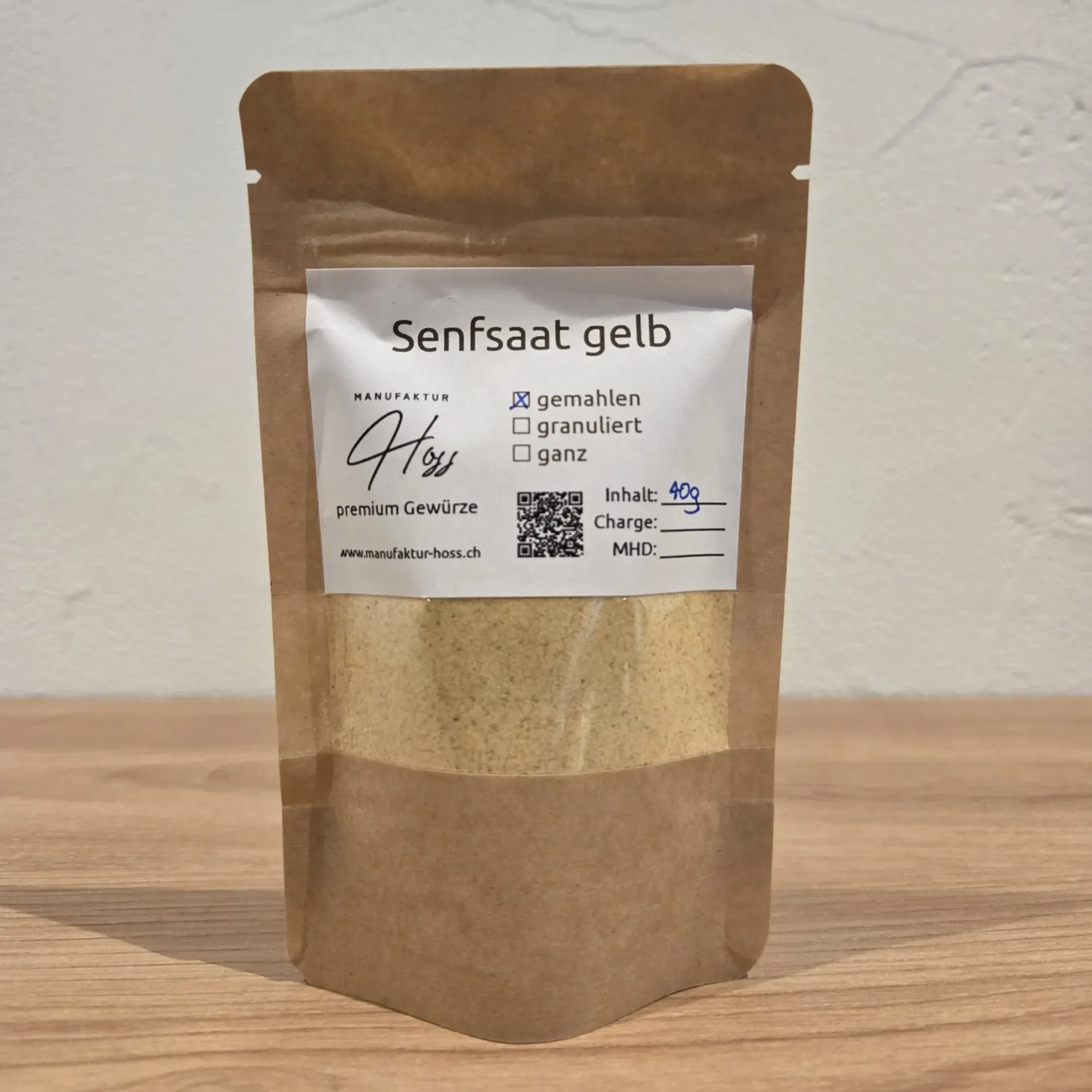 Senfsaat gelb gemahlen