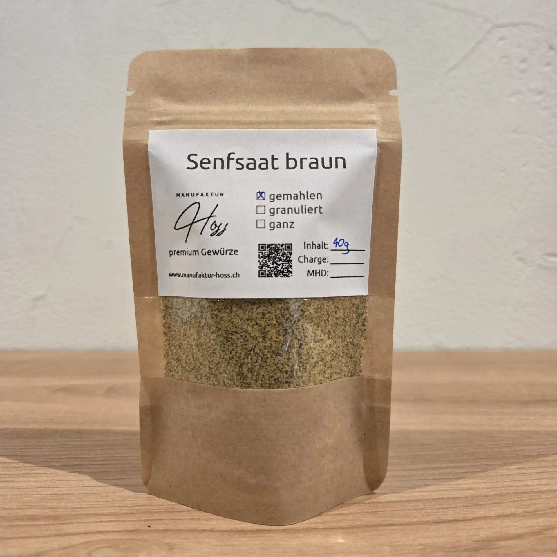 Senfsaat braun gemahlen