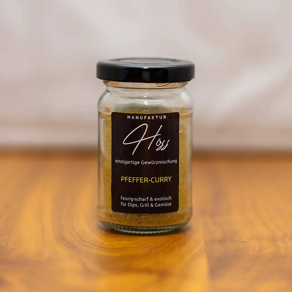 Gewürzmischung Pfeffer-Curry 70g Glas