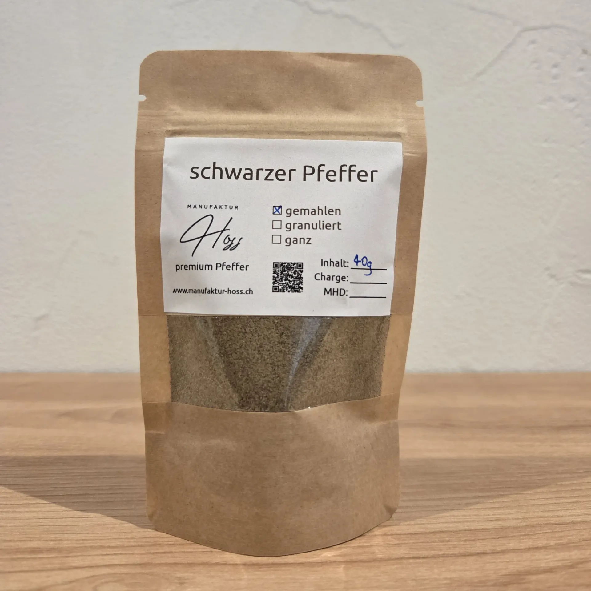 schwarzer Pfeffer gemahlen