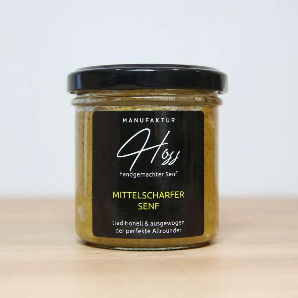 mittelscharfer Senf 150g im Glas