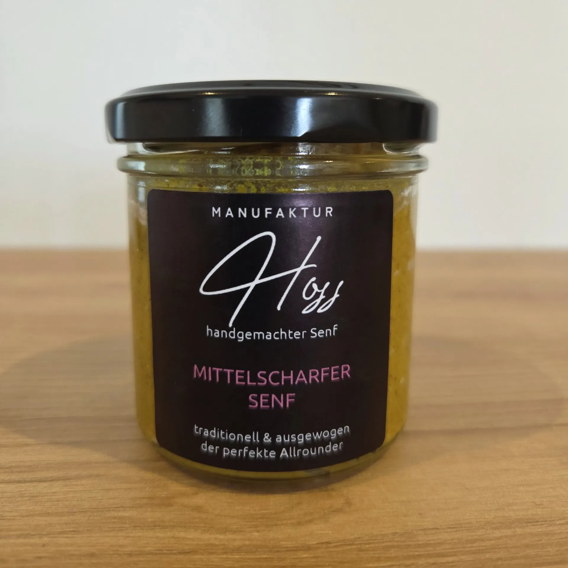 mittelscharfer Senf 150g im Glas