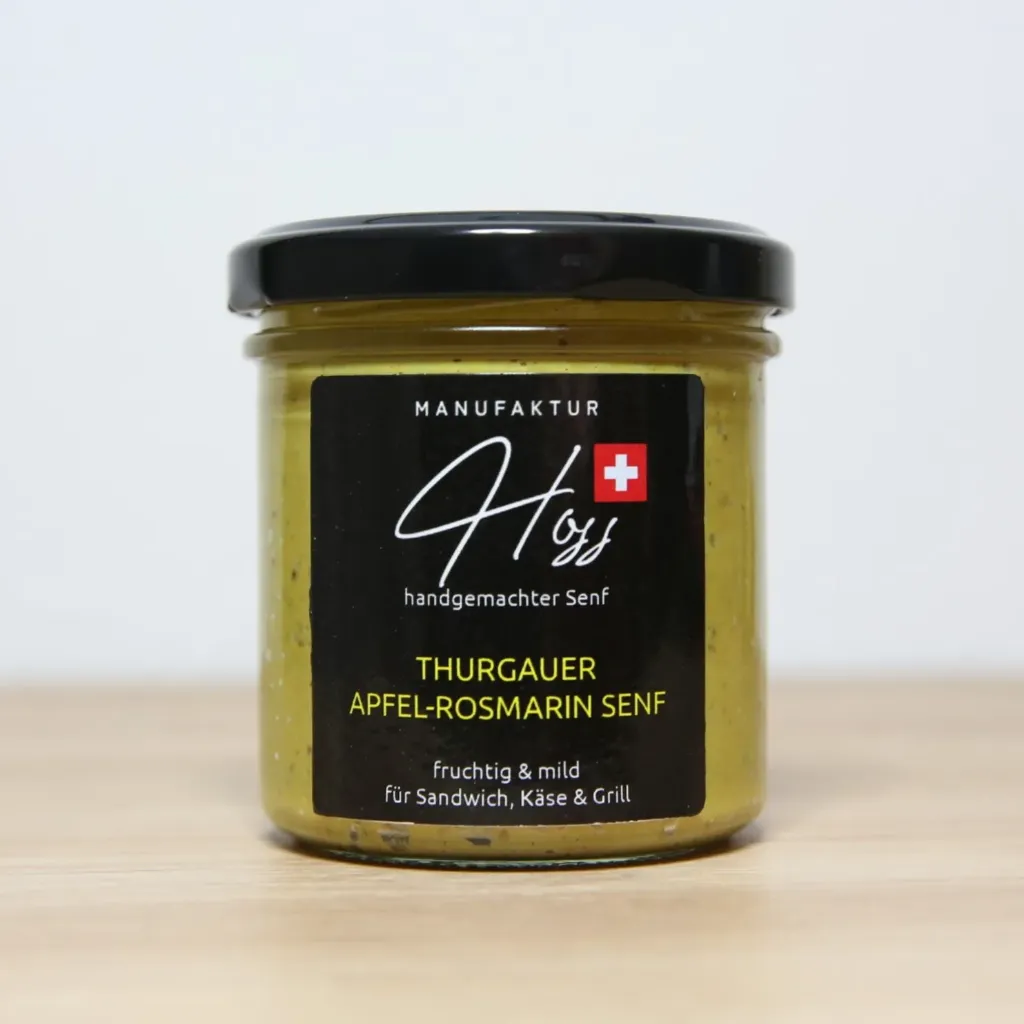 Apfel-Rosmarin Senf 150g im Glas