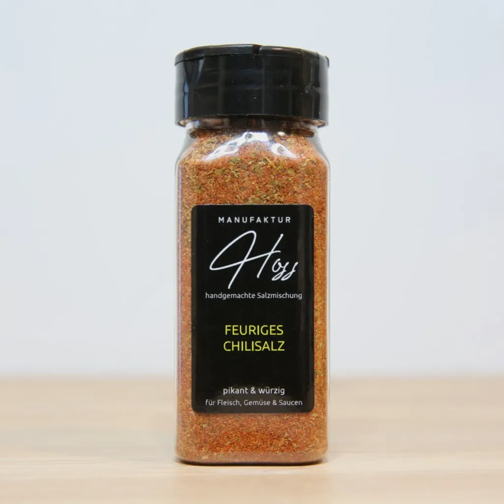 feuriges Chilisalz 90g Streuer