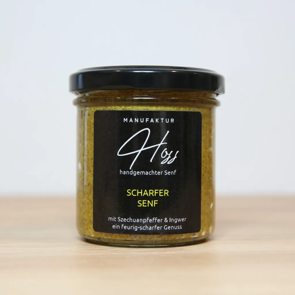 scharfer Senf 150g im Glas